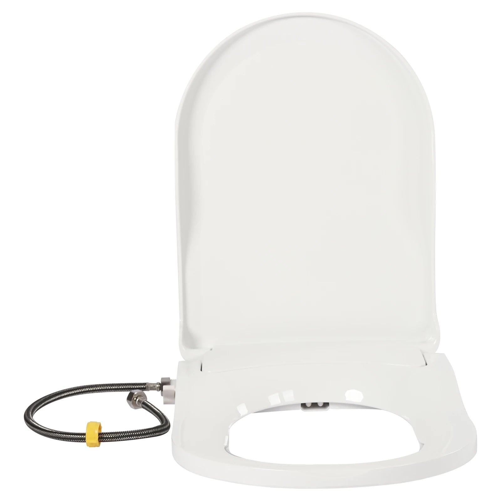 Non-Electric Bidet Toilet Seat White Dual Nozzle System - Bidet with Easy Installation Fits Elongated Toilets - Daisan Mart