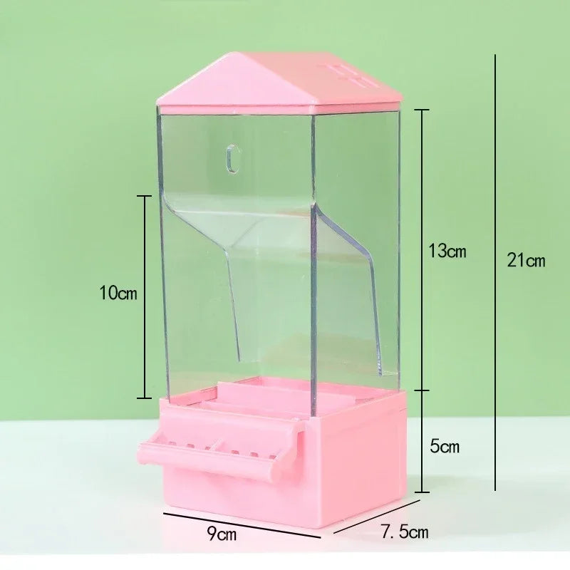 Pet Parrot Feeder Large Capacity Bird Automatic Feeder Bird Cage Food Box Husk Separation Anti-splash Integrated Splash Feeder - Daisan Mart