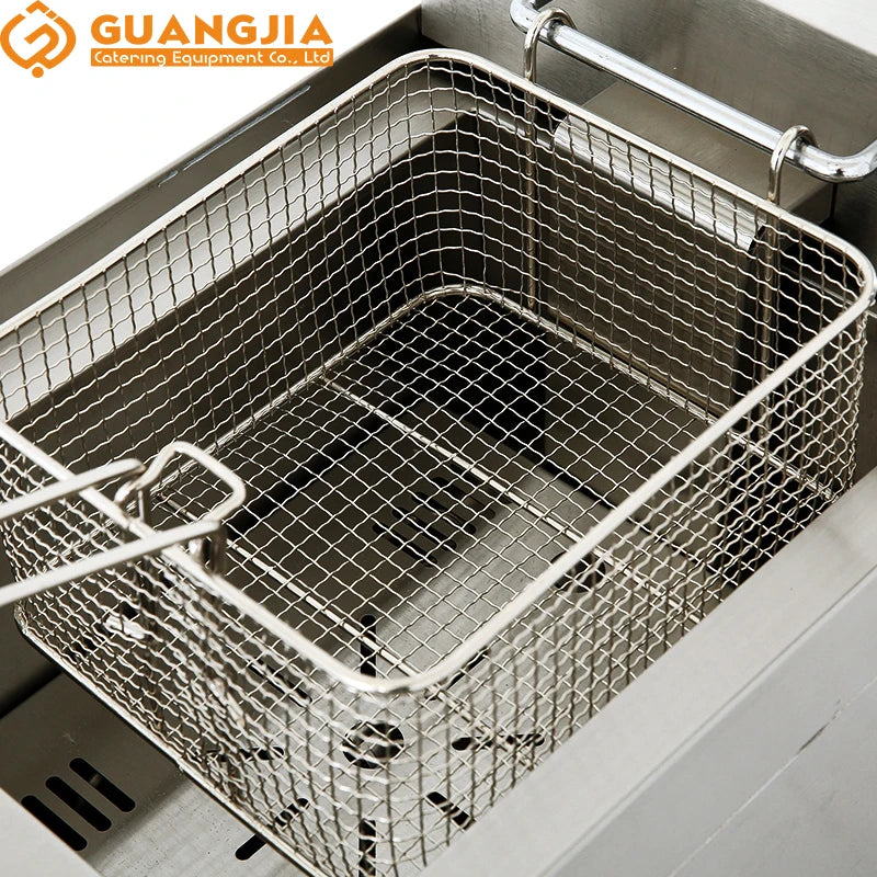 Fryer8L Automatic Commercial Deep Fryer With Oil Valve Counter Top Electric Restaurant Hotel Food Shop Home Use Good Price New