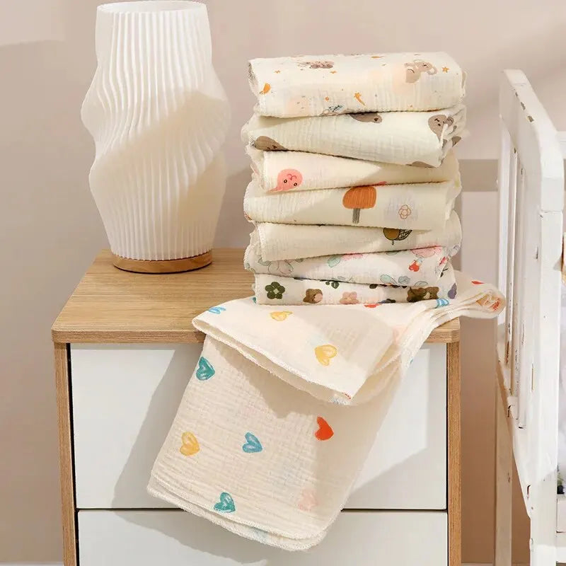 Multi-Purpose Cotton Muslin Newborn Baby Swaddle Blanket For Mother And Baby