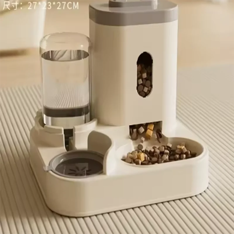 Automatic 2-in-1 Feeder Dog Food Bowl and Water Feeding Device Pet Large Food Dispenser Puppy Pet Kitten Bowl Accessories - Daisan Mart