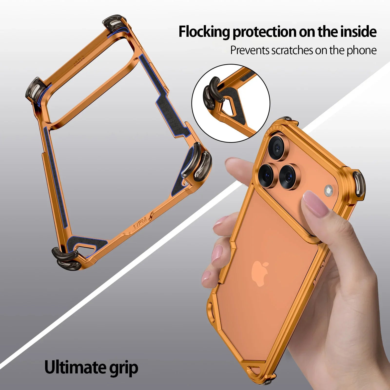 Aluminum alloy Metal Phone Case For iPhone 17 16 Pro Max 17Air Minimalist Support Wireless Charging Ultra-thin Protecitve Case - Daisan Mart
