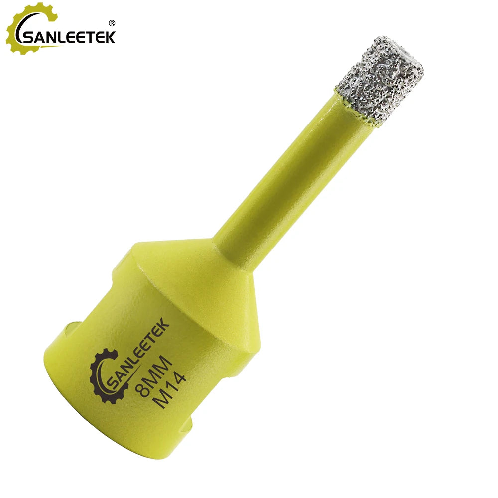 SANLEETEK Dry Diamond Drill Bit Set 8mm Tile Hole Saw Drill Bits for Granite Marble Ceramic Tile Core Drill Bits with M14 Thread