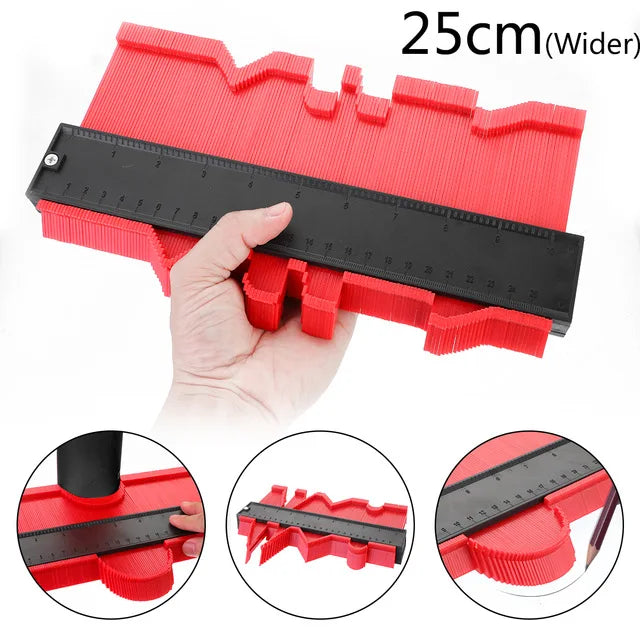 Shape Contour Gauge Duplicator 5/6/10/20inch Profile Measuring Tool Tiling Laminate Tiles Tools Plastic Contour Copy Duplicator