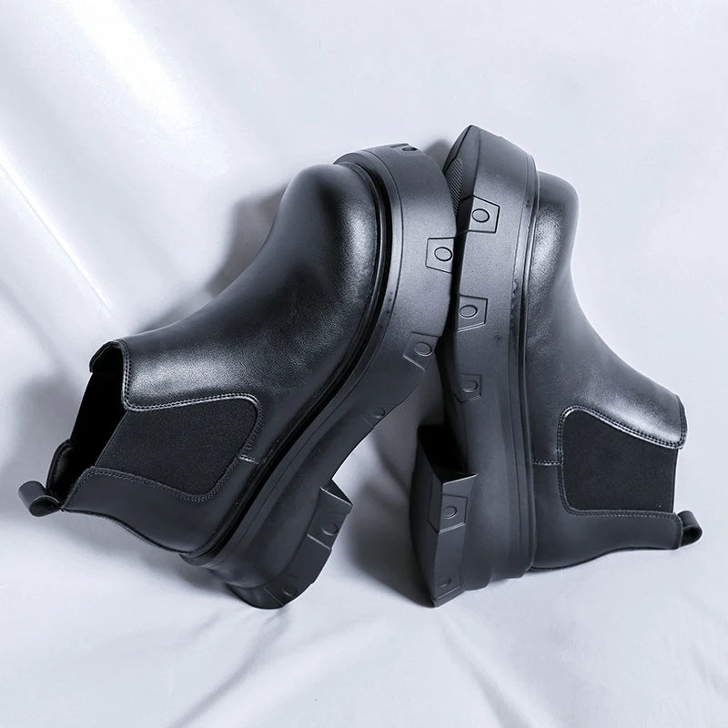 Giày Da Nam Chelsea Thời Trang - Ankle Cao Cấp