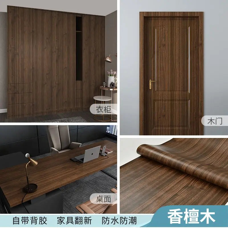 Giấy Dán Tường Vân Gỗ Chống Nước 10m Renovate Nội Thất