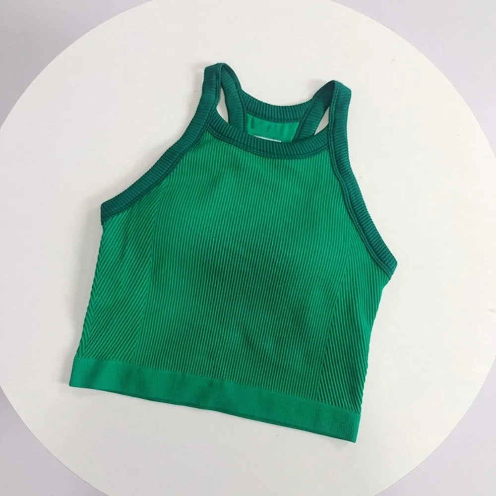 Tank Thể Thao Cổ Cao Thoáng Khí Đệm Ngực Cố Định - Daisan Mart
