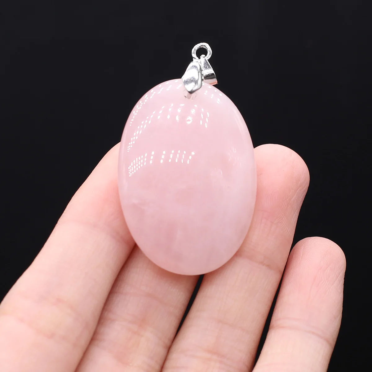 Unique Oval Natural Agate Pendant