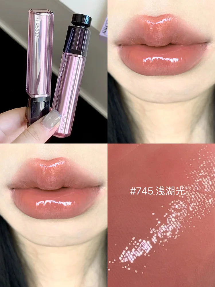 Joocyee Fermented Water Essence Lip Glaze Water Mirror Lipgloss 00 Primary Color Naked Matte Lipclay Lipstick