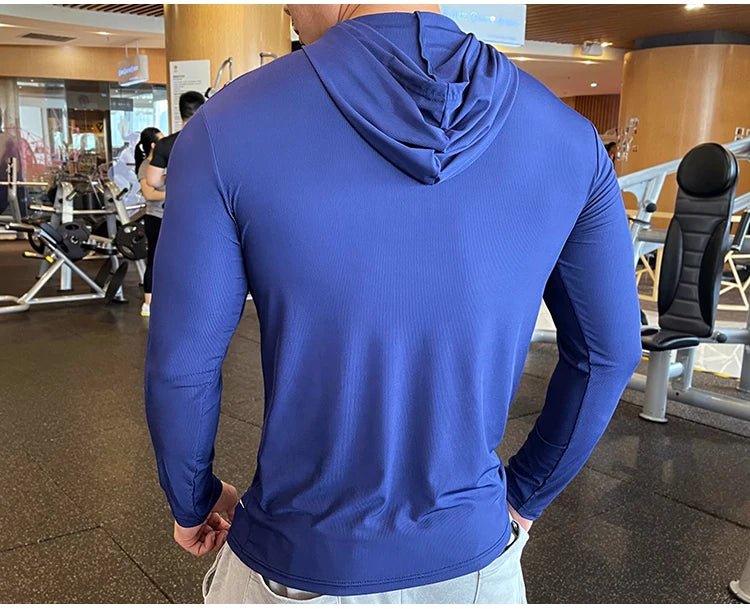 Men's Quick Dry Long Sleeve Sports T-Shirt