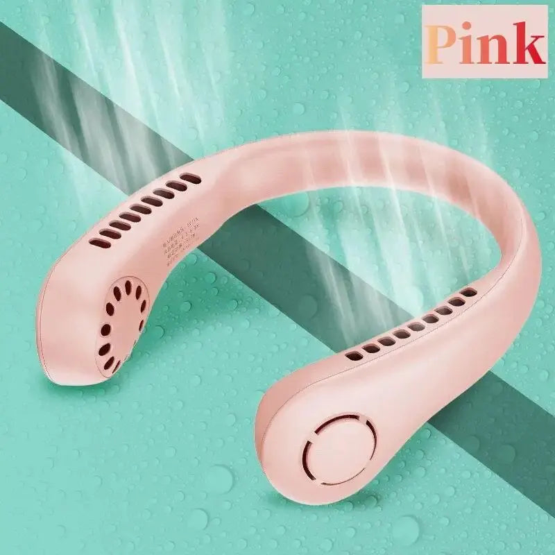 Portable Neck Fan MINI Electric Ventilador Silent Neckband Wearable Cooling FAN USBRechargeable Bladeless Mobile Air Conditioner