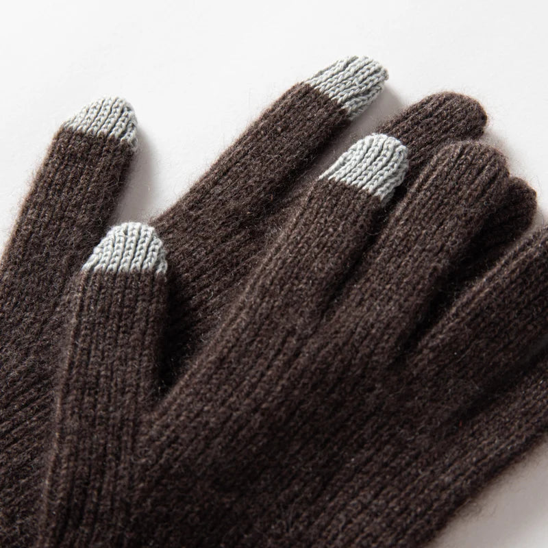 Găng Tay Nữ Len Cashmere Mềm Ấm, Cảm Ứng Mùa Đông - Daisan Mart
