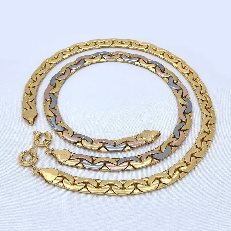 Luxurious Gold Plated Brazilian Jewelry Set for Party
