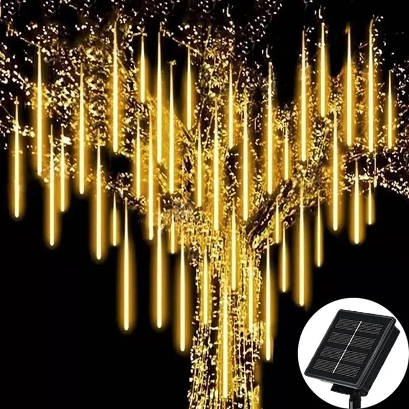 Đèn Sao Băng Năng Lượng Mặt Trời Chống Nước 8 Ống