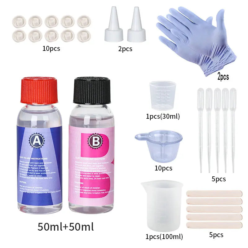 Clear Epoxy Glue Kit - DIY Crafts &amp; Jewelry