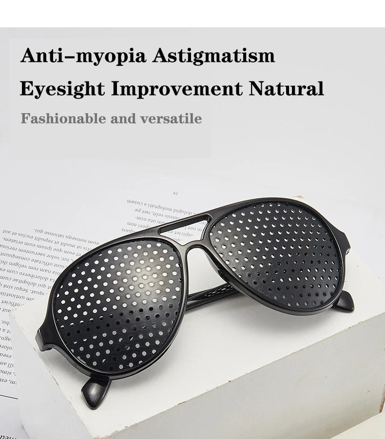 Eyesight Improvement Eyewear Vision Care Wearable Corrective Glasses Improver Stenopeic Pinhole Glasses Anti-fatigue Protection