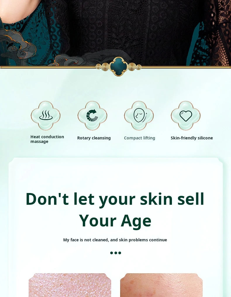 Multi-function Deep Cleansing Warm Vibrating Facial Cleanser