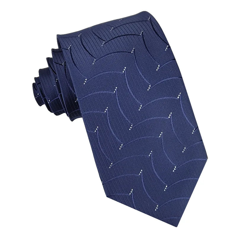 Cà vạt lụa sọc xanh dương nam - Thiết kế mới nhất