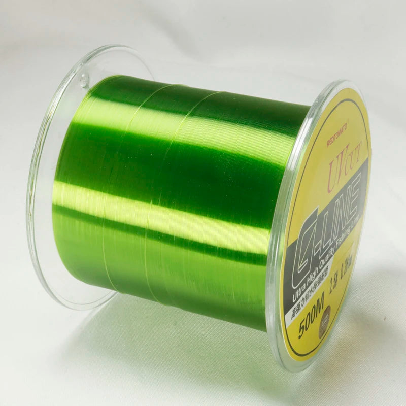 500M Transparent Color Japanese Nylon Fishing Line Submerged Sea Fishing Freshwater Fishing Equipment Crucian Carp Fishing Line