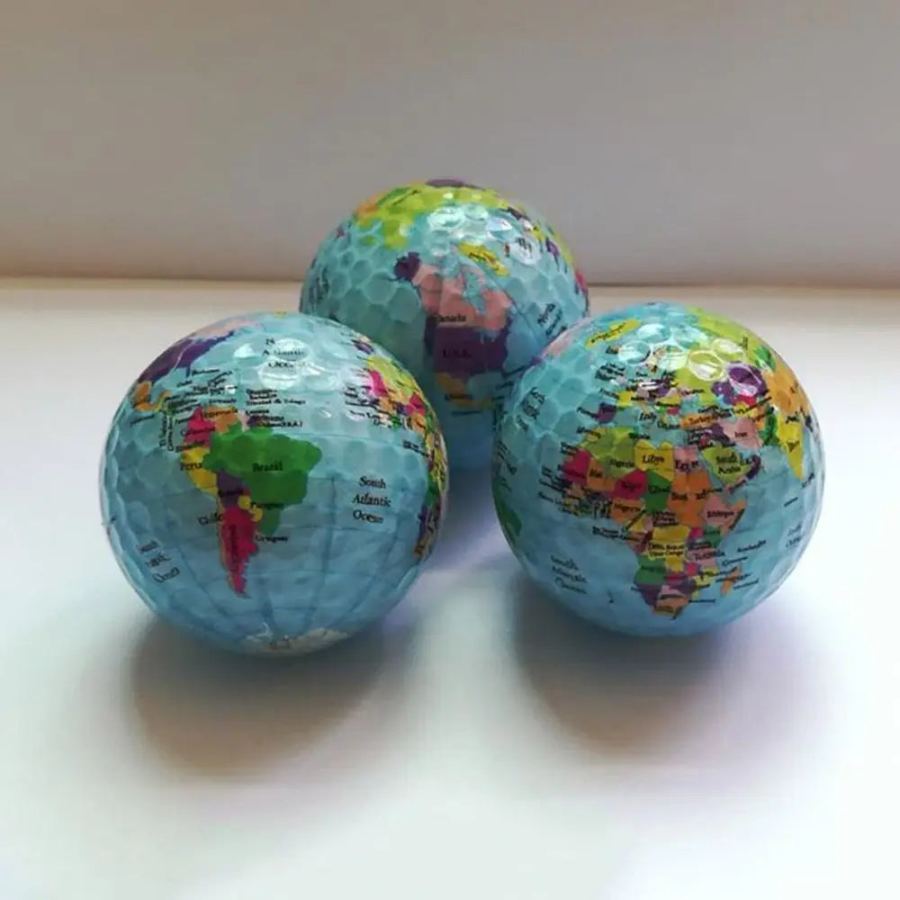 Golf Practice Ball - Multi-Purpose Globe Pattern