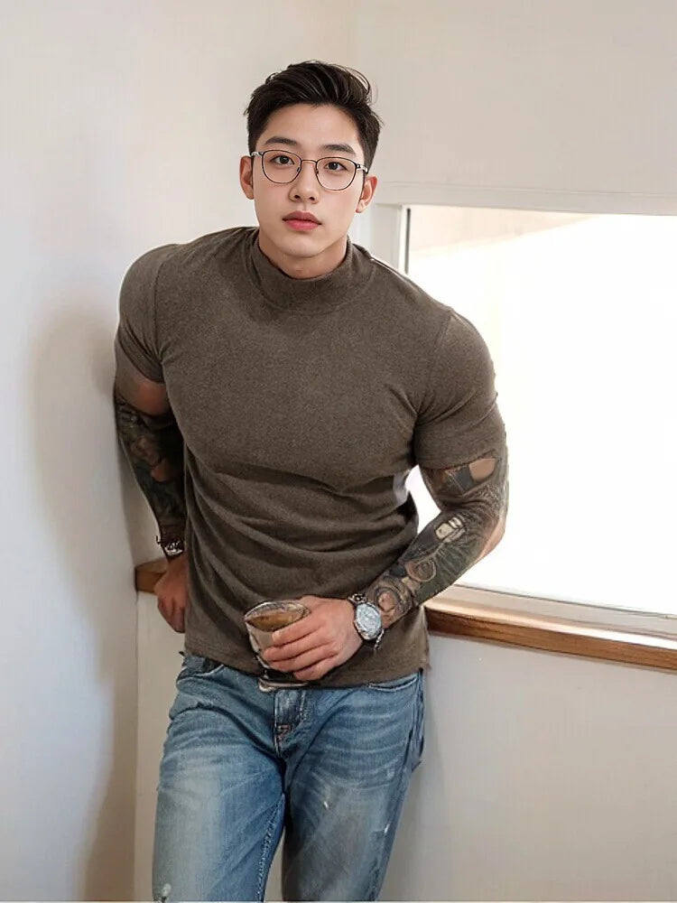 Men's Summer Quick Dry Body Gym Fit Sports T-Shirt