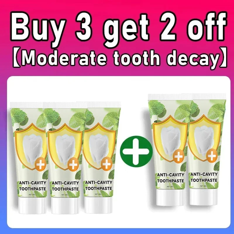 Anti Decay Toothpaste repairs cavities, removes cavities, cleans plaque, whitens teeth, and freshens breath - Daisan Mart