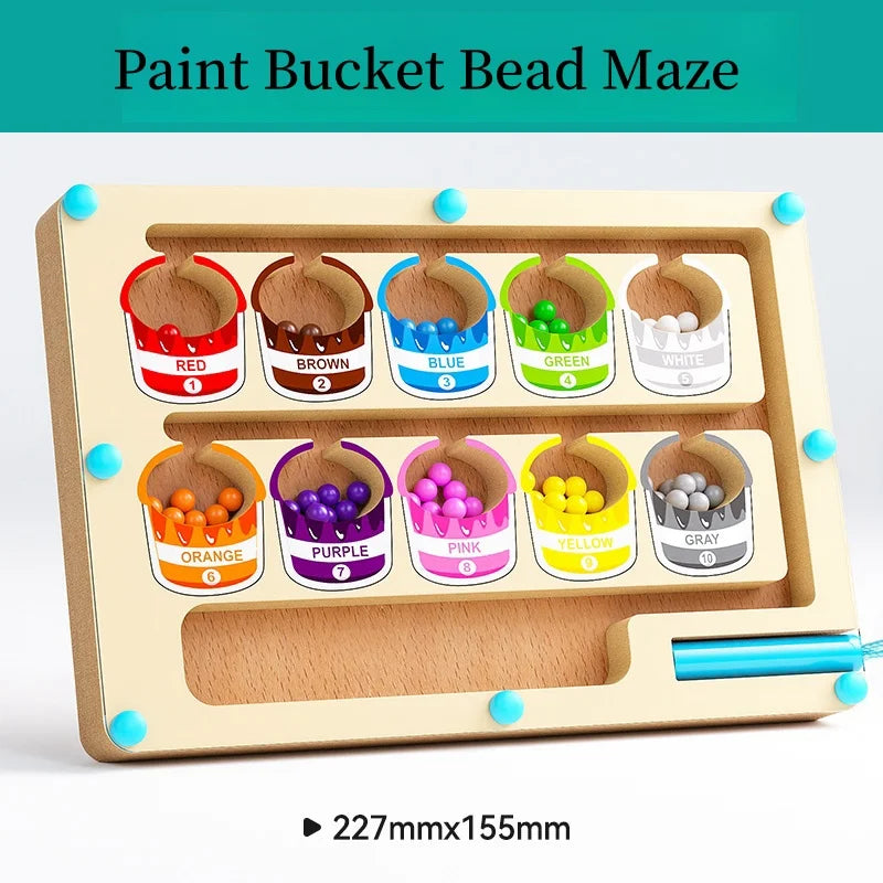 Smart magnetic maze toy for children 2-6 years old