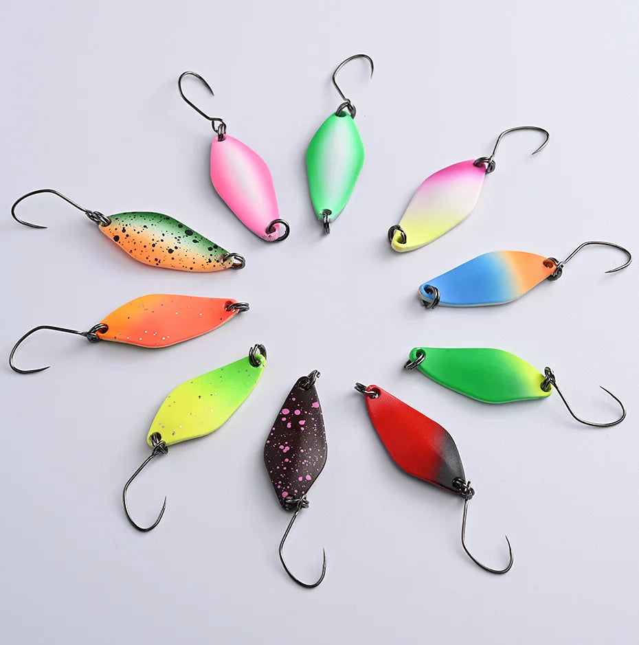 Mồi Câu ALLBLUE 2.4g Kim Loại Màu Sắc Cho Cá Hồi