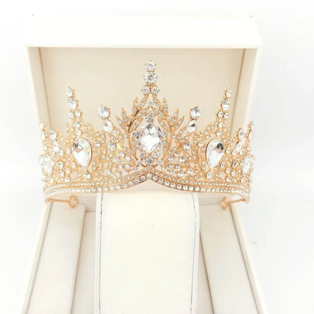 Vương Miện Pha Lê Cổ Điển Sang Trọng Nữ Hoàng