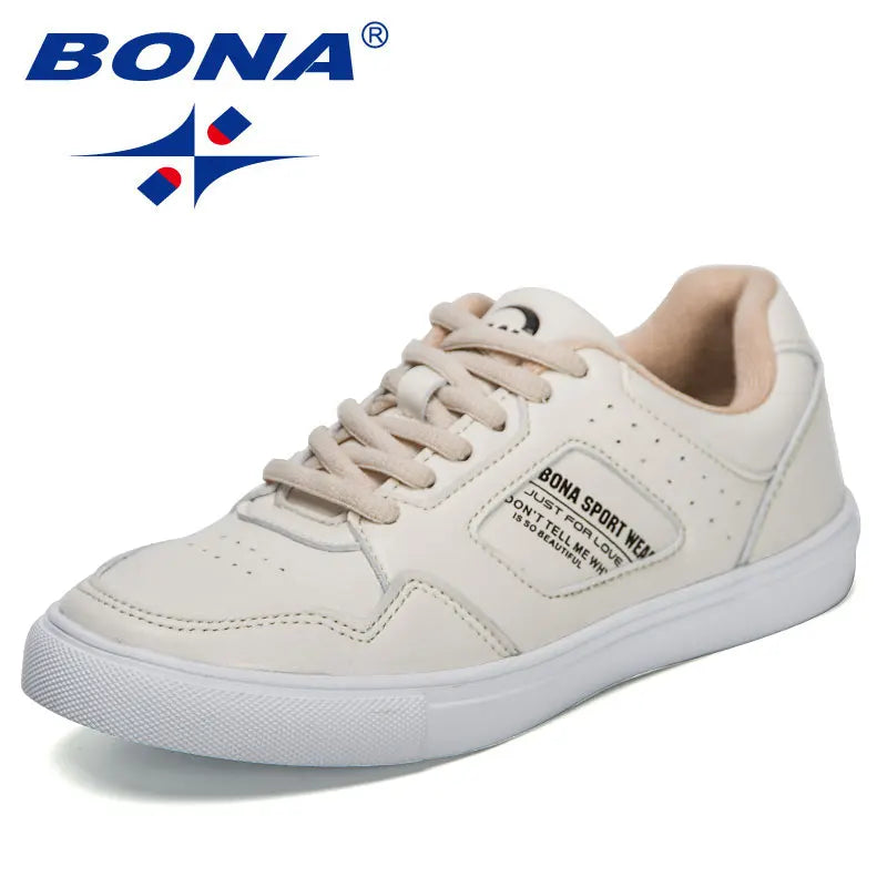 Giày Sneaker Nữ BONA 2023 Đế Bằng Nhẹ Êm Thoáng Khí