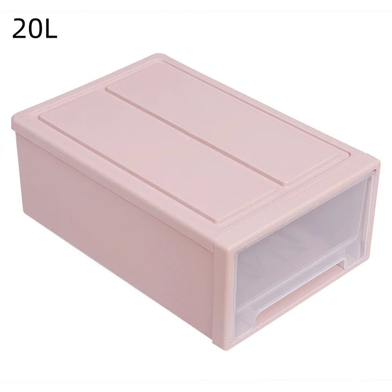 Multi Purpose Stackable Plastic Storage Drawers for Bedroom Closet Underwear Socks Organization