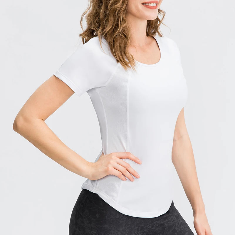 Áo Tập Yoga Nữ Thoáng Khí Nhanh Khô Ngắn Tay - Daisan Mart
