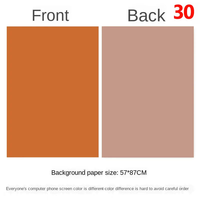 Photography Backdrops Wallpaper 57*87cm 2sides Solid Color Photo Background Props for Photo Studio Newborn Product Photographic - Daisan Mart