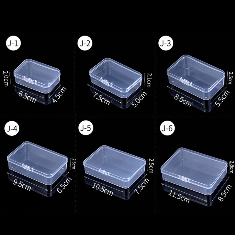 Mini Rectangular Dustproof Plastic Jewelry Box