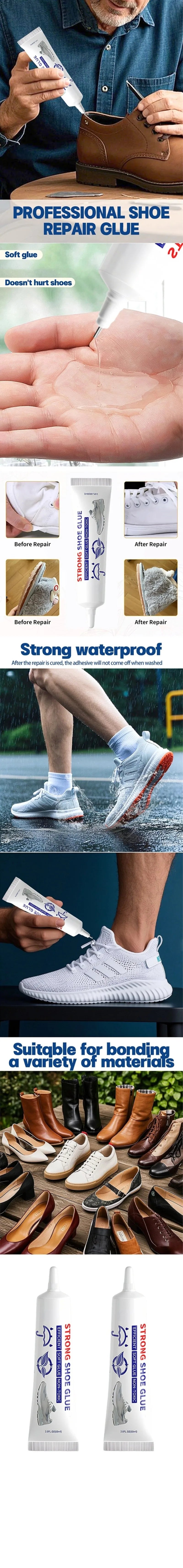 Keo Dán Giày Đa Năng Chống Thấm Nhanh Chóng 60ml