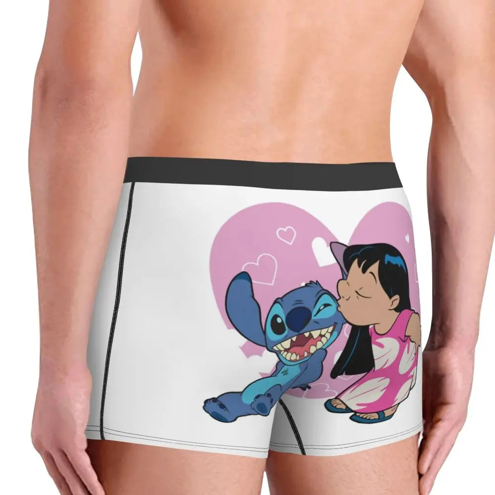 Quần Sịp Nam Lilo Stitch Thoải Mái Phong Cách Anime