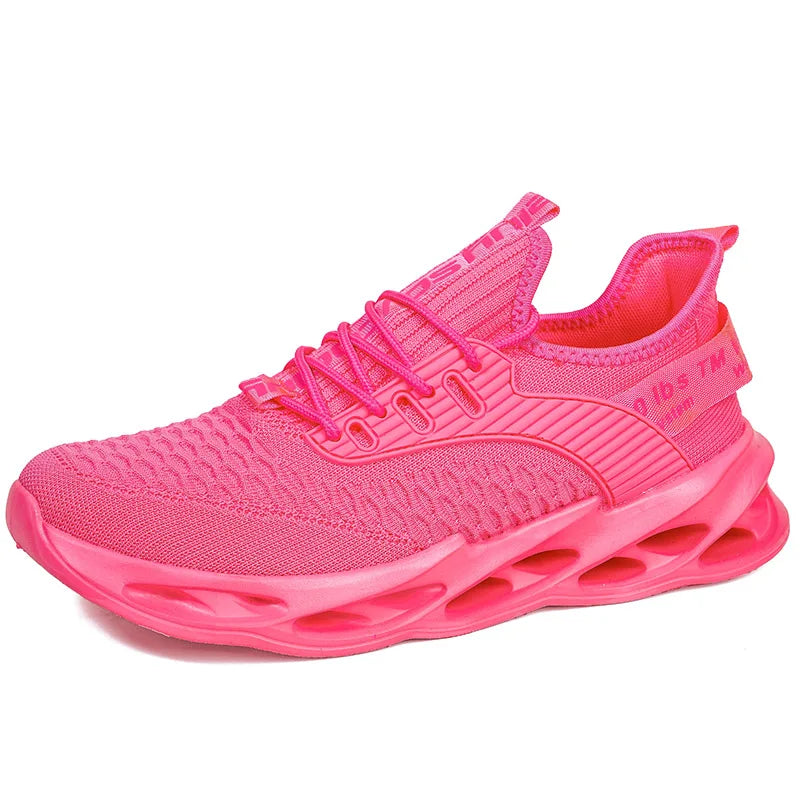 Unisex Pink Mesh Sneakers with Ultra Light Tongue Sole