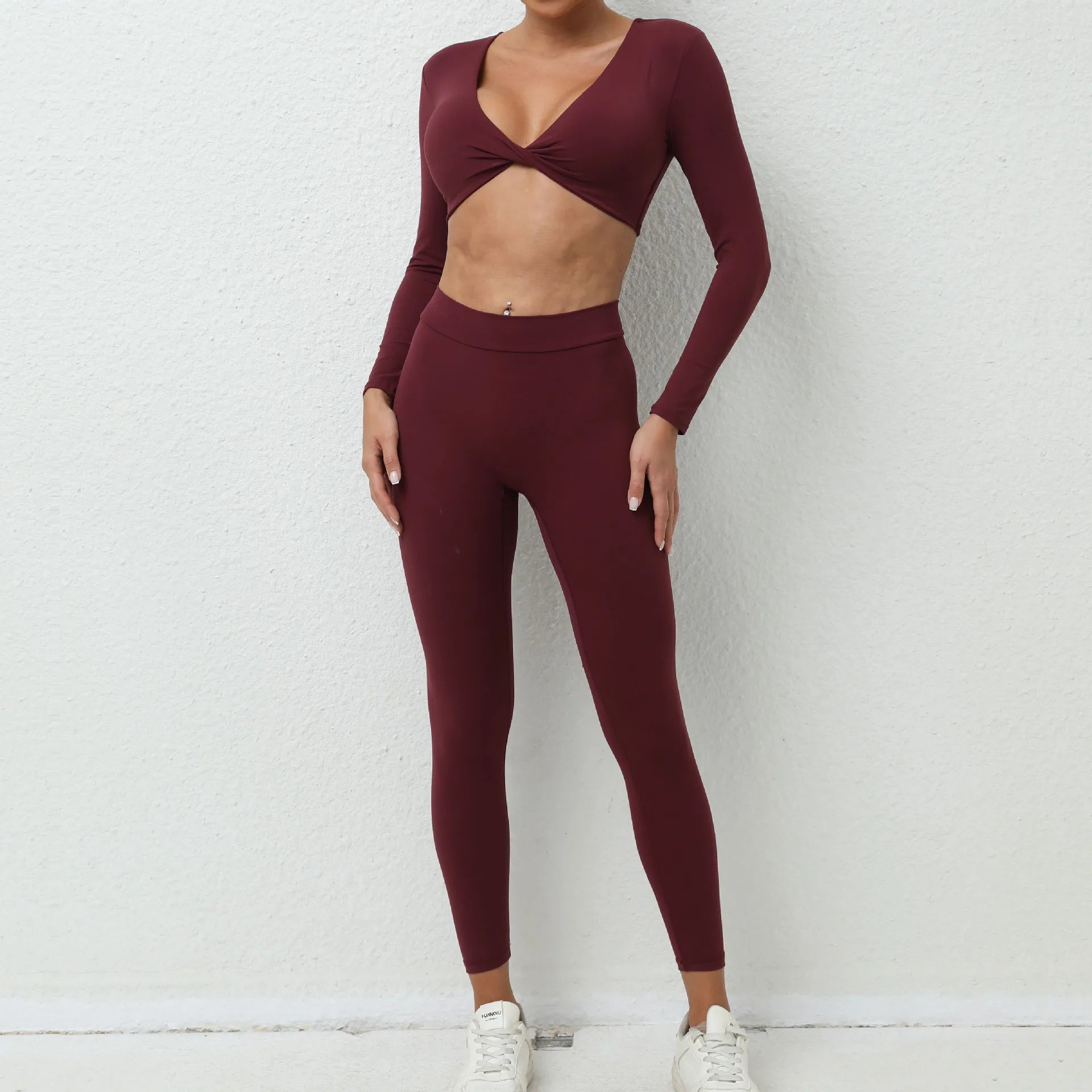Set Áo Tay Dài & Quần Tập Gym Nữ - Thể Thao & Yoga - Daisan Mart