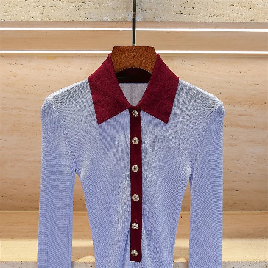 Women's Bodysuit Sexy Lapel Collar Y2K Fall 2025