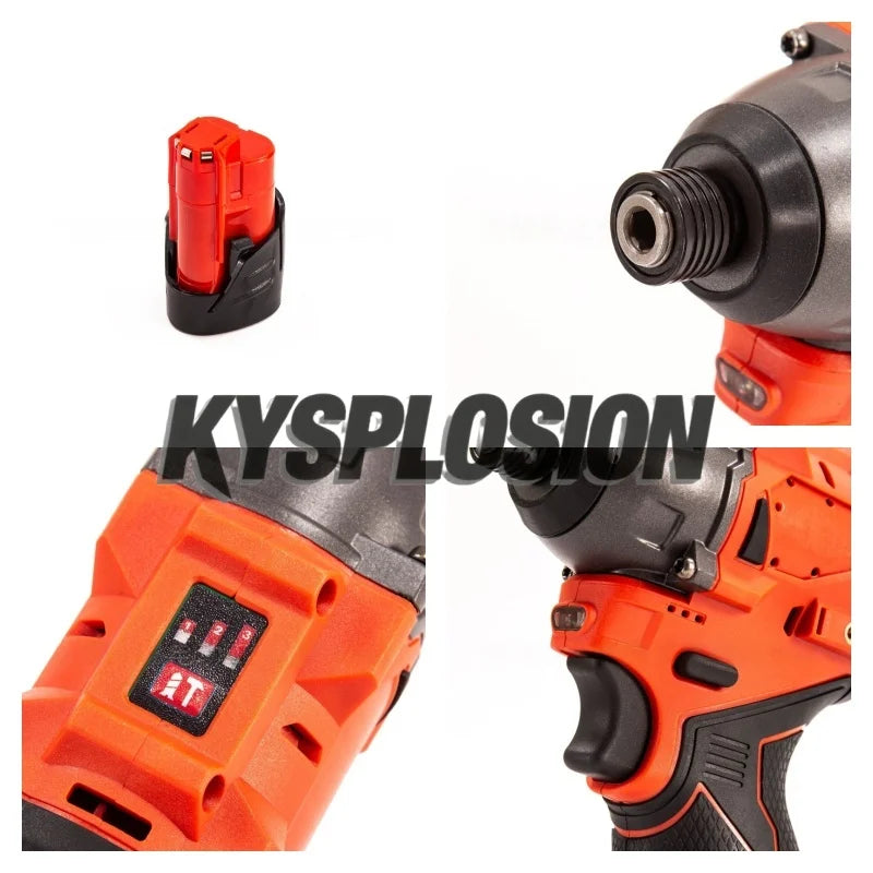 12V Brushless Cordless Electric Screwdriver set &amp; Drill Driver For Milwaukee M12 Battery cordless power tools battery drill