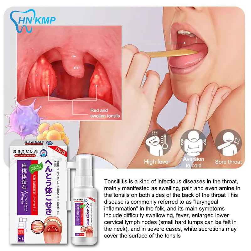 Nước Súc Miệng Tan Sỏi Amidan 30ml - Hơi Thở Thơm Mát - Daisan Mart