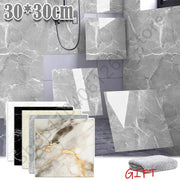 Gạch vân đá xám 30x30cm, nền trắng, đen, vàng, kèm khăn quà tặng màu xám.