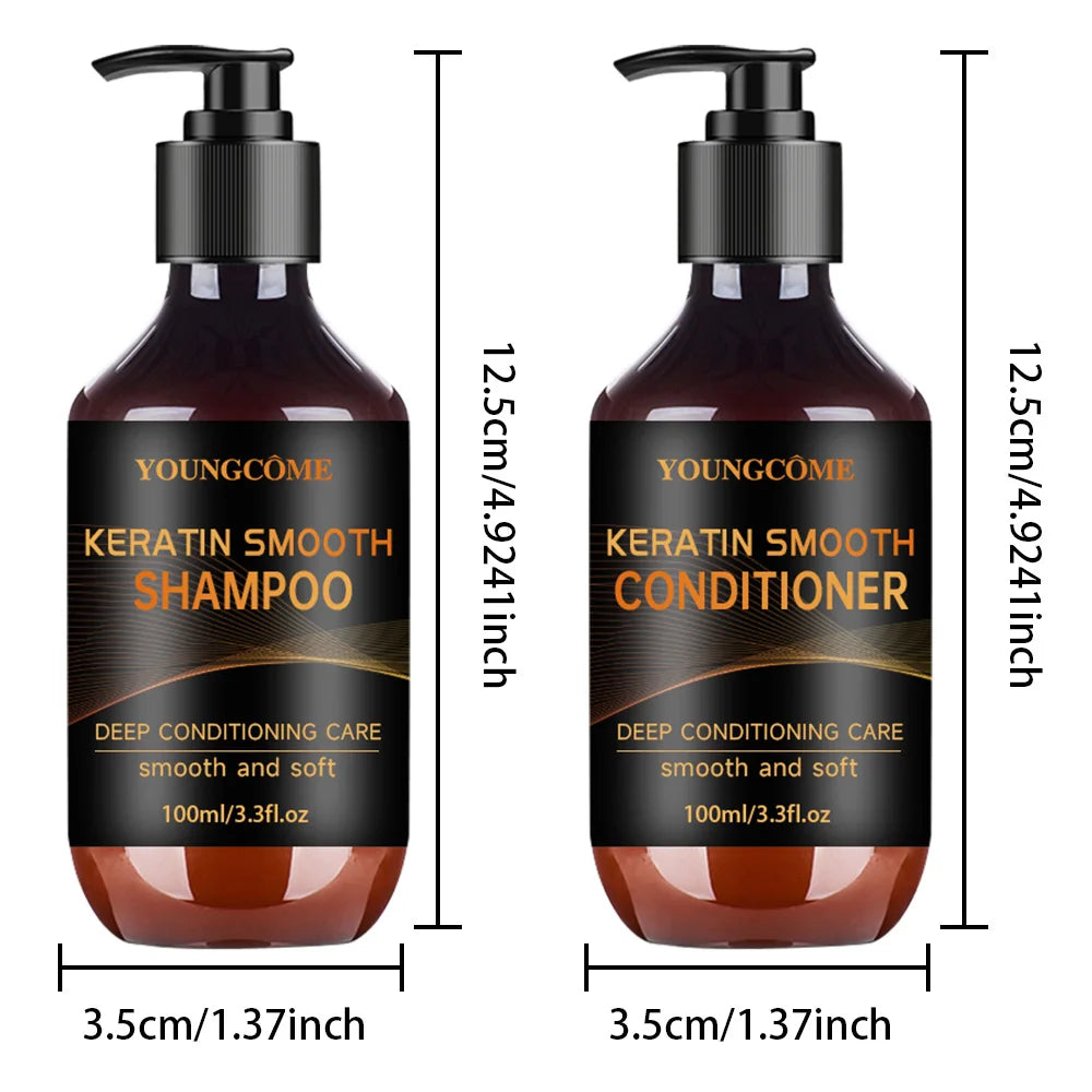 Keratin Collagen Hair Treatment Set Anti-Dandruff Deep Restoration