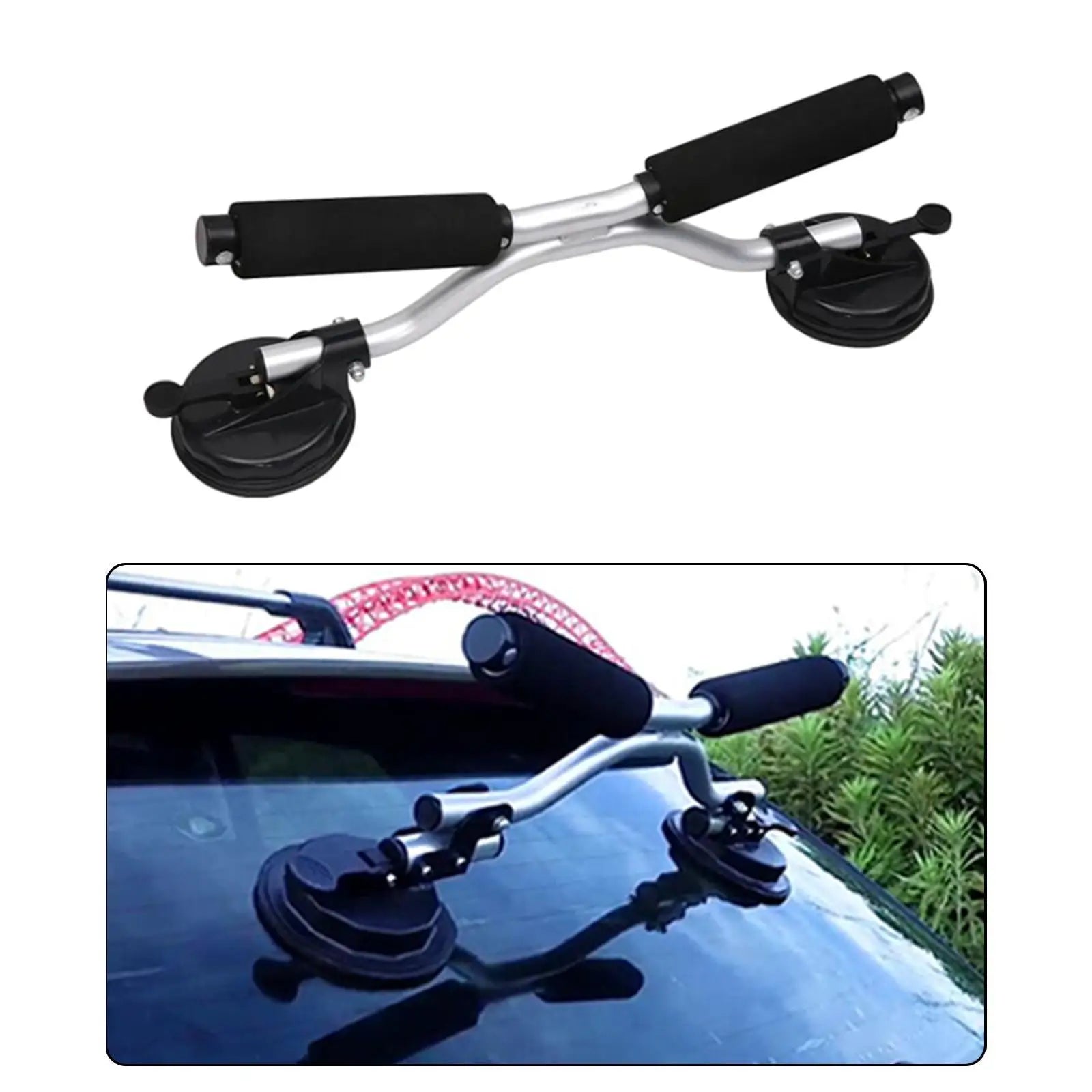 Kayak Roller Roof Lift Kayak Roller Portable Metal Kayak Accessories for Help You to Load The Boat to Car Top Easily
