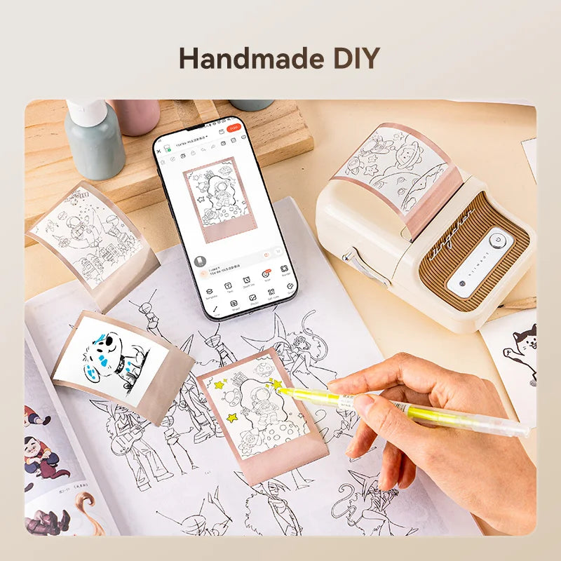 Máy in ảnh nhiệt NiiMbot B21 Pro 300DPI dán thẻ - Daisan Mart