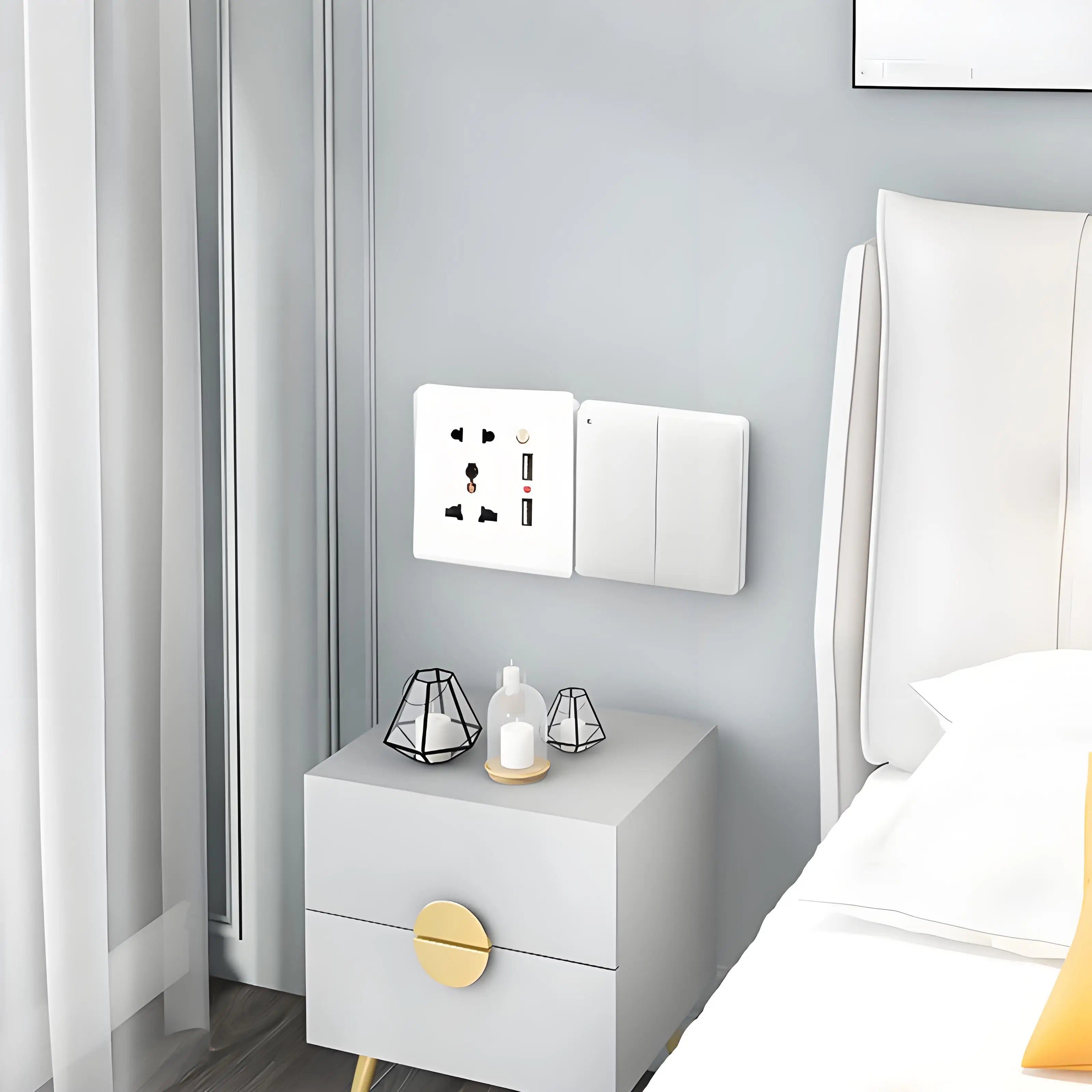 Smart Wall Socket 2 USB Ports International Standard
