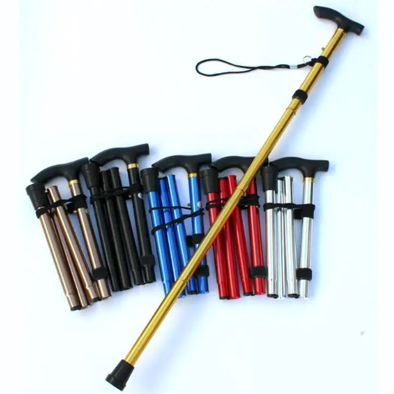 Foldable Multi-Functional Hiking Stick for the Elderly