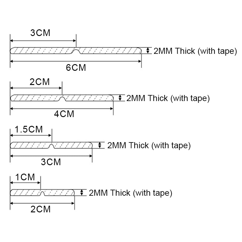 2M Self-Adhesive Wall Corner Molding Trim Tape table edge protector PVC anti-collision strip Waterproof Tile Beauty Seam Sticker
