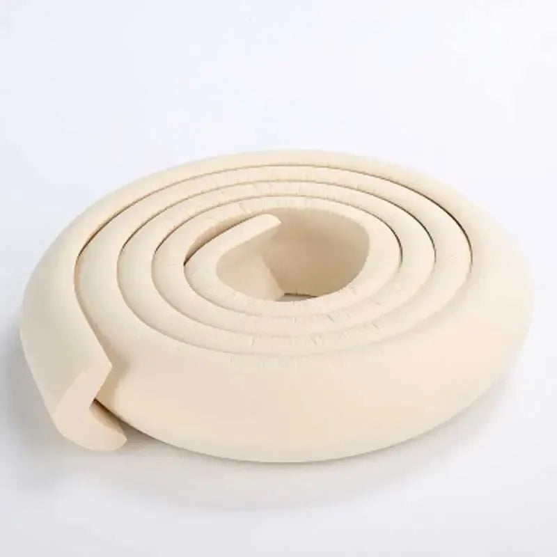 2M Child Bumper Strips Baby Safety Anti-collision Soft Table Edge L-shaped Protector Strip Safety Table Corner Protection Strips