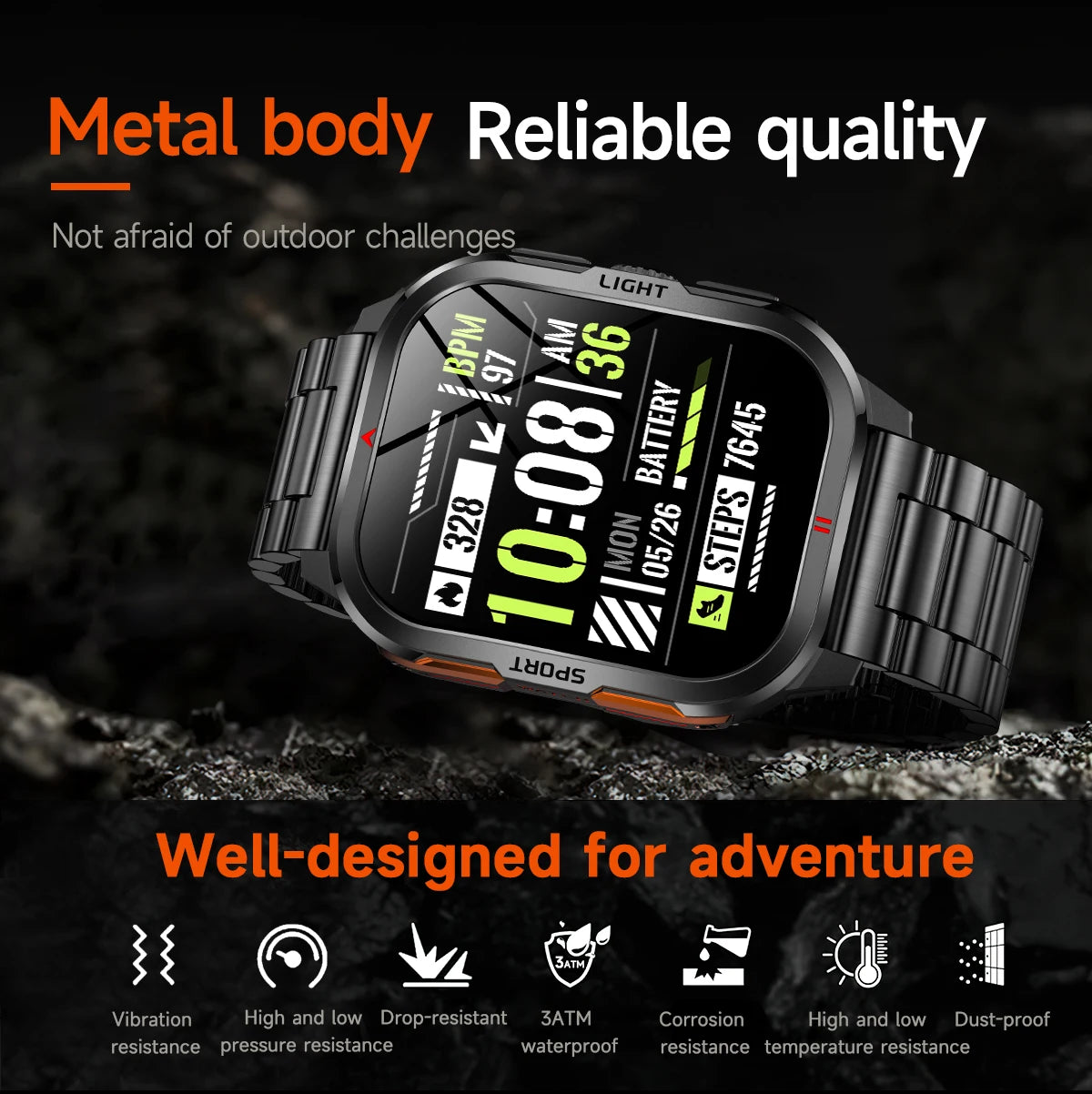 Đồng Hồ Thông Minh Nam 2025 2.01 HD, Gọi Bluetooth